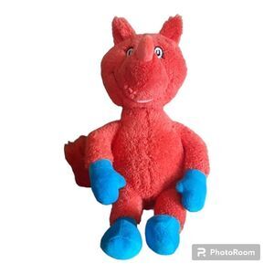 Dr Seuss Red Fox in Sox Plush Kohls Cares For Kids Sewn In Eyes Stuffed Animal